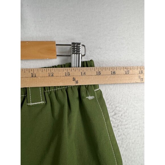 Urban Outfitters Nylon Skate Fit Carpenter Pants green 90s sz M - Picture 5 of 9